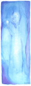 Blaue Frau 108x300